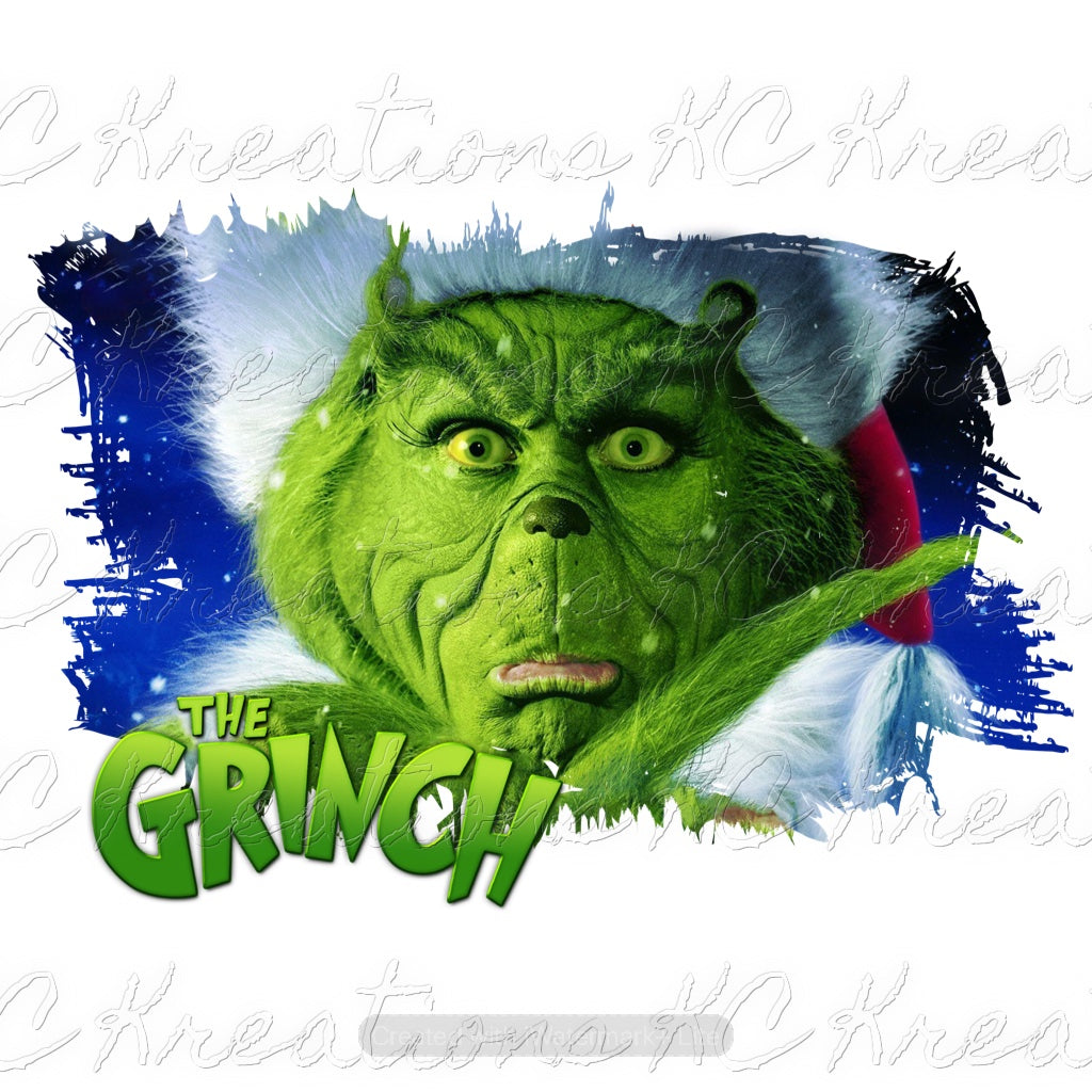 Grinch Christmas DTF and Sublimation Transfer