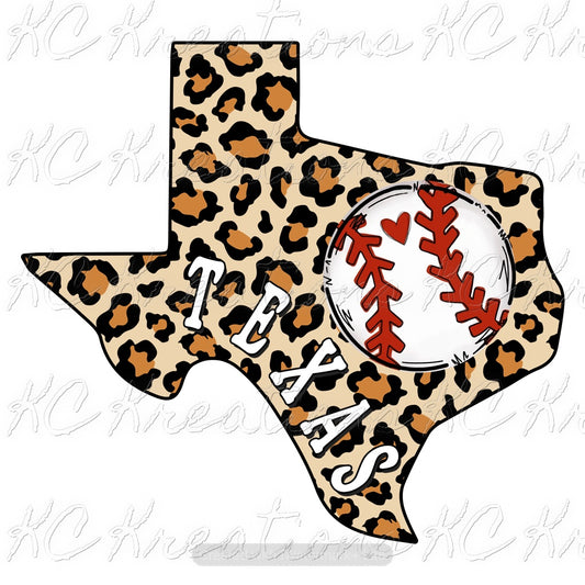 Texas baseball sublimation transfer