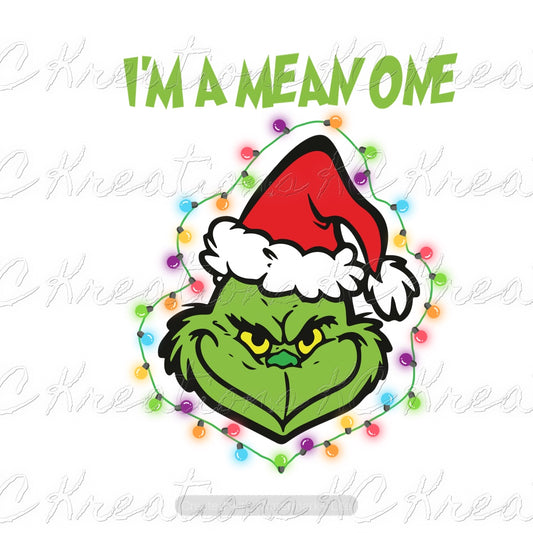 Grinch Christmas DTF and Subllimation Transfer