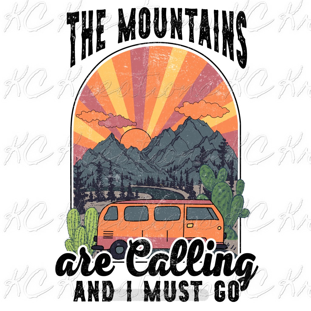 The mountains are calling sublimation transfer