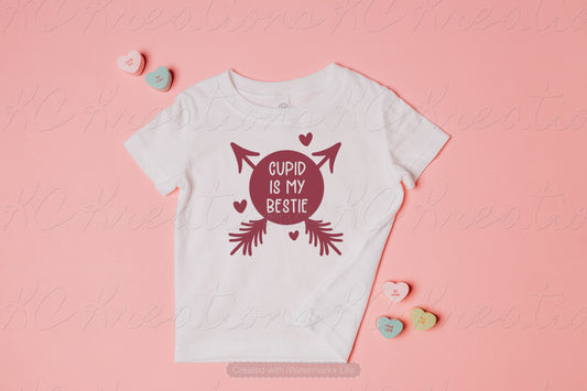 Cupid is my bestie- Valentine DTF and Sublimation Transfer