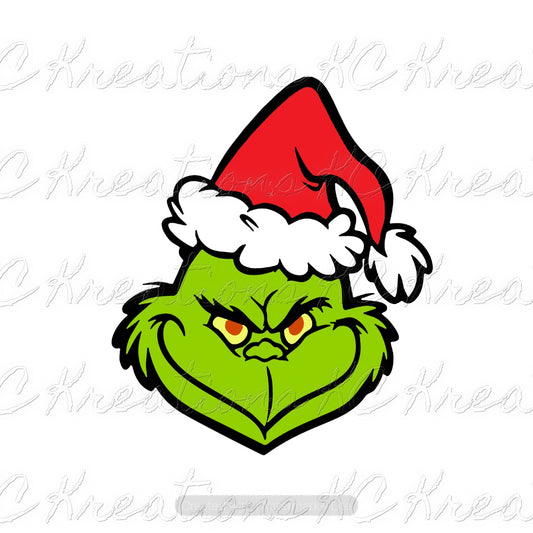 Grinch Christmas DTF or Sublimation Transfer