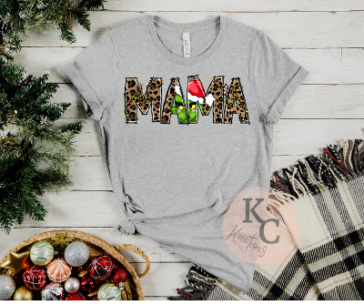 Grinch MAMA Christmas DTF and Sublimation Transfer