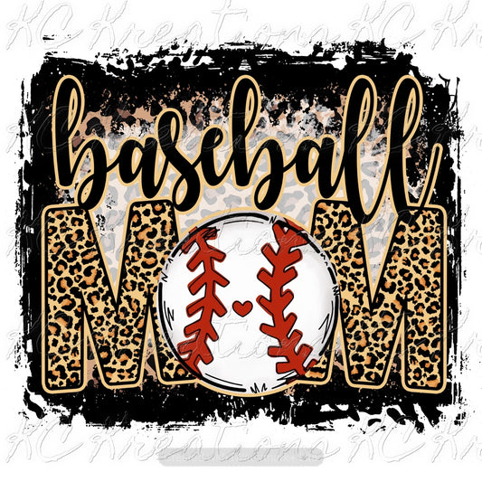 Baseball Mom DTF and sublimation transfer