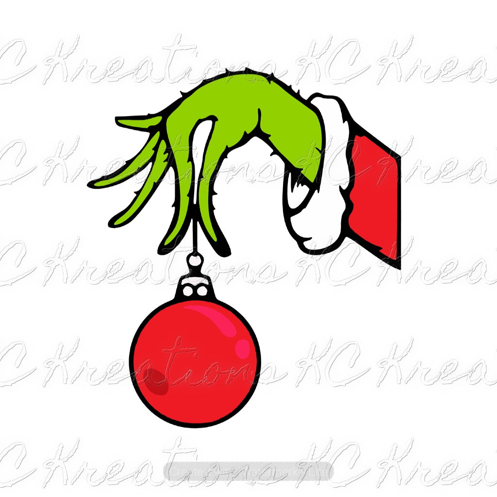 Grinch Christmas DTF and Sublimation Transfer