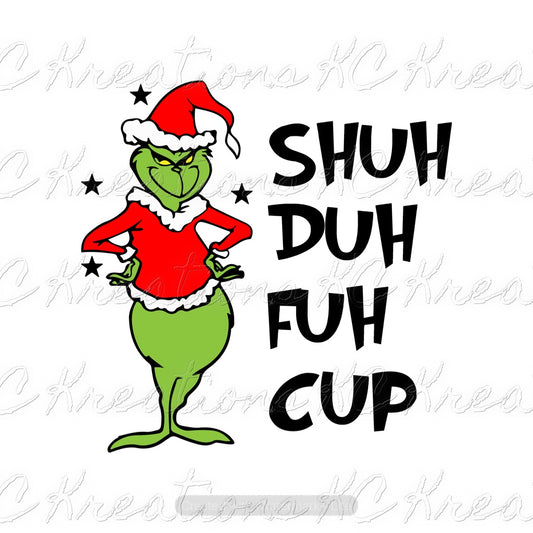 Grinch Christmas DTF and Sublimation Transfer