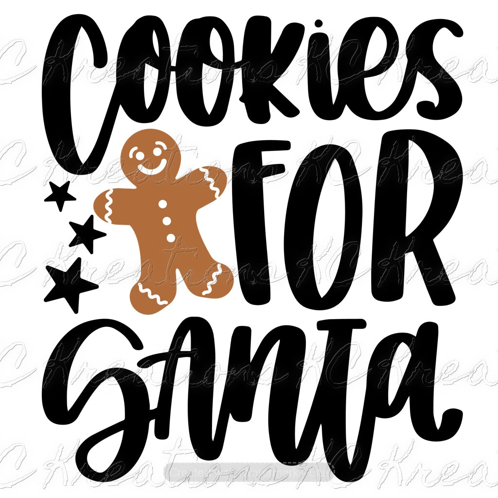 Cookies for Santa DTF Transfer