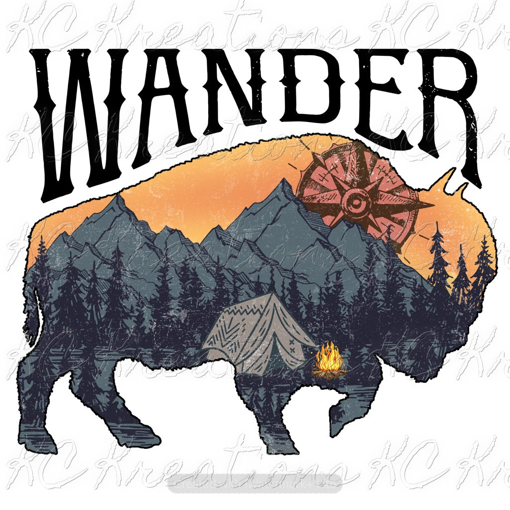 Wander Buffalo DTF Transfer